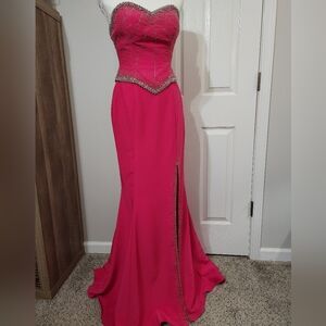 satin cowl neck formal dress Lady Black Tie - Lina Satin Cowl Neck Maxi Dress With Draped Back main image 0